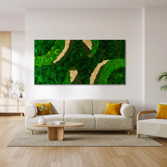 🌿 Modern art, crafted by nature "Green Terrace"