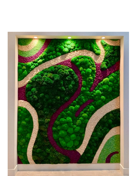 🌿Bold. Abstract. Completely Biophilic "Ribbons of Moss"